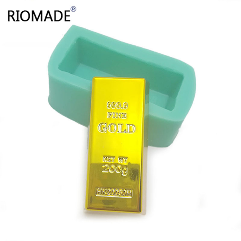 Candle Molds - Cetakan Silikon Bentuk Batangan Emas, Alat