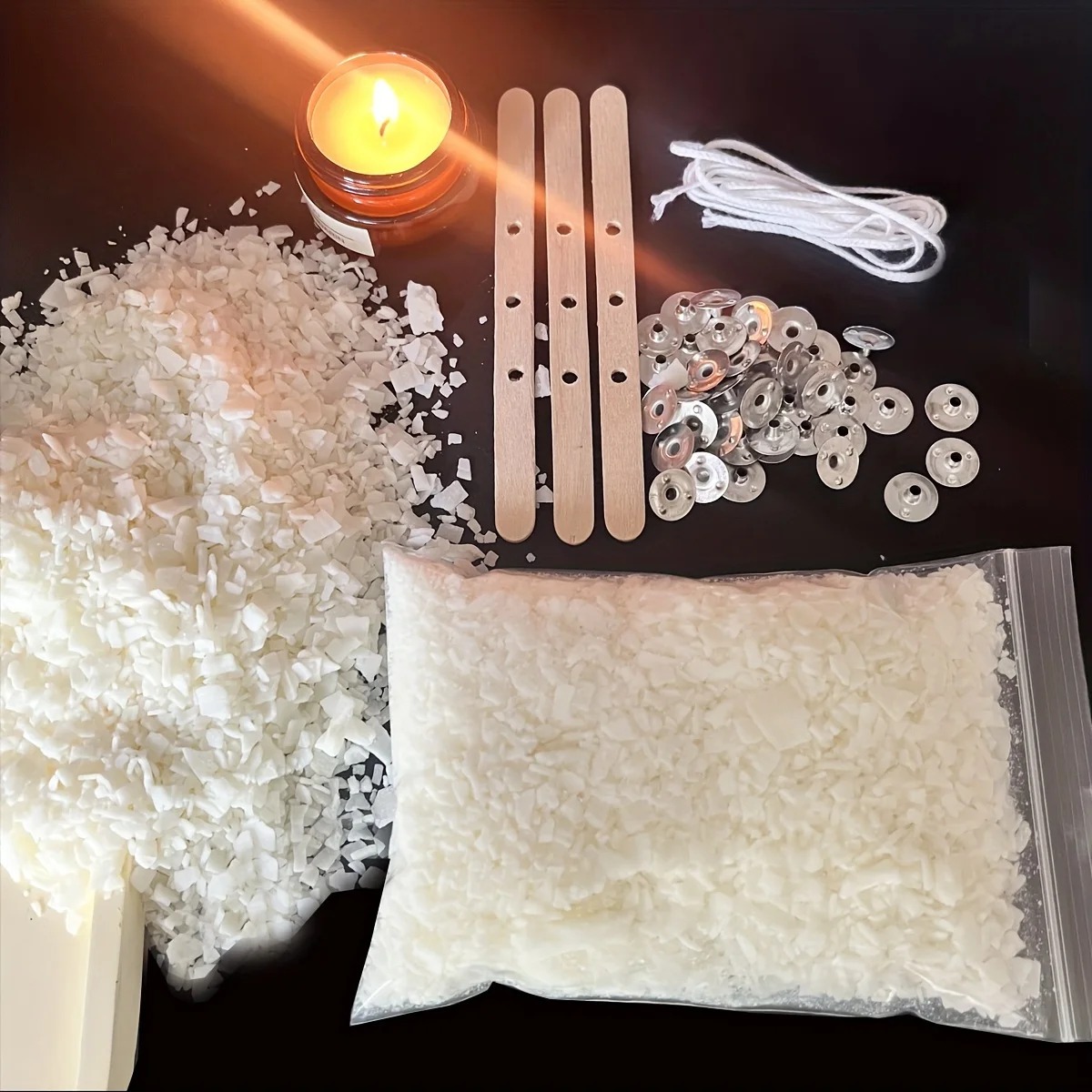 Candle Making Kit - Perlengkapan Pembuatan Lilin 100G Lilin Kedelai