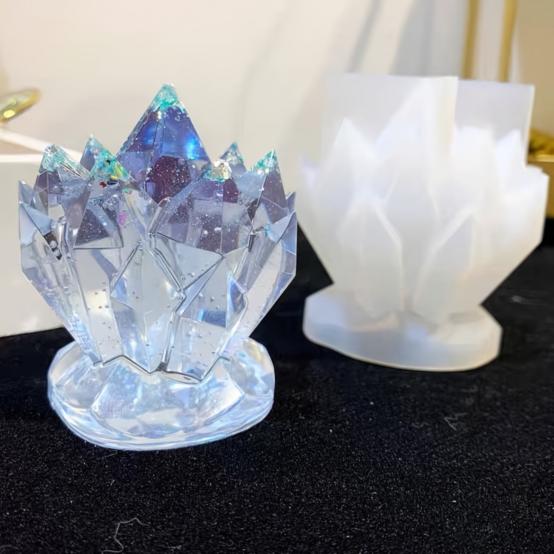 Candle Molds - 1 buah kumpulan kristal cetakan silikon