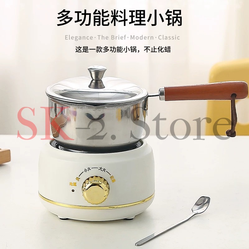 Soy Wax - Set Panci Pelebur Lilin Listrik Mini