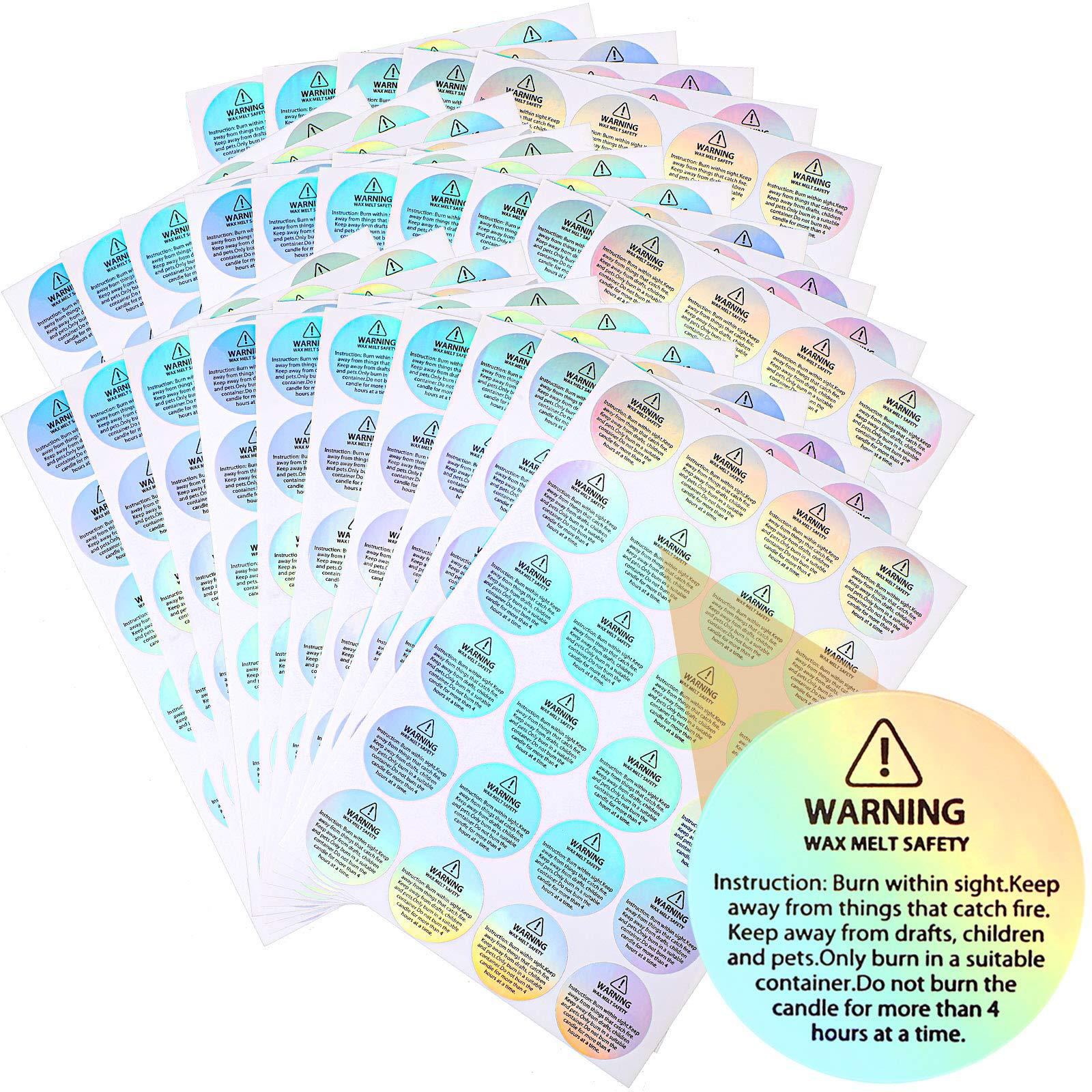 Candle Containers - Label Peringatan untuk Lilin yang Mencair