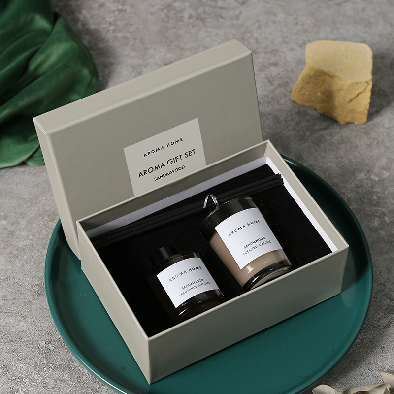2 buah kotak hadiah Set aromat - Candle Containers ulasan dan harga