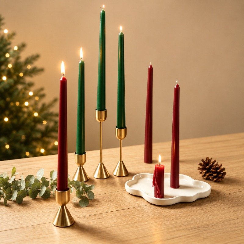 Lilin Bundar Warna Burgundy, L - Soy Wax ulasan dan harga