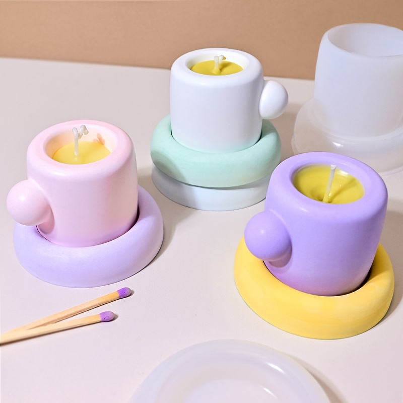 Mug 3D dengan Cetakan Silikon  - Candle Containers ulasan dan harga