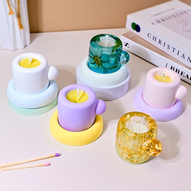 Mug 3D dengan Cetakan Silikon  - Candle Containers ulasan dan harga