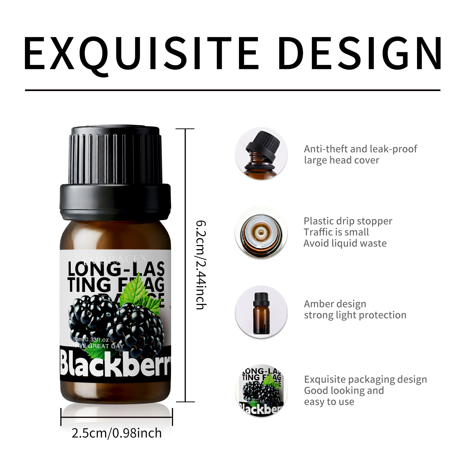 10ml Minyak Wangi Blackberry,  - Silk Candle ulasan dan harga