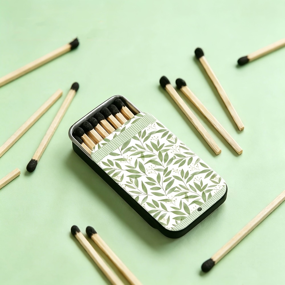 Kotak Korek Api Motif Daun Hij - Candle Lighter ulasan dan harga