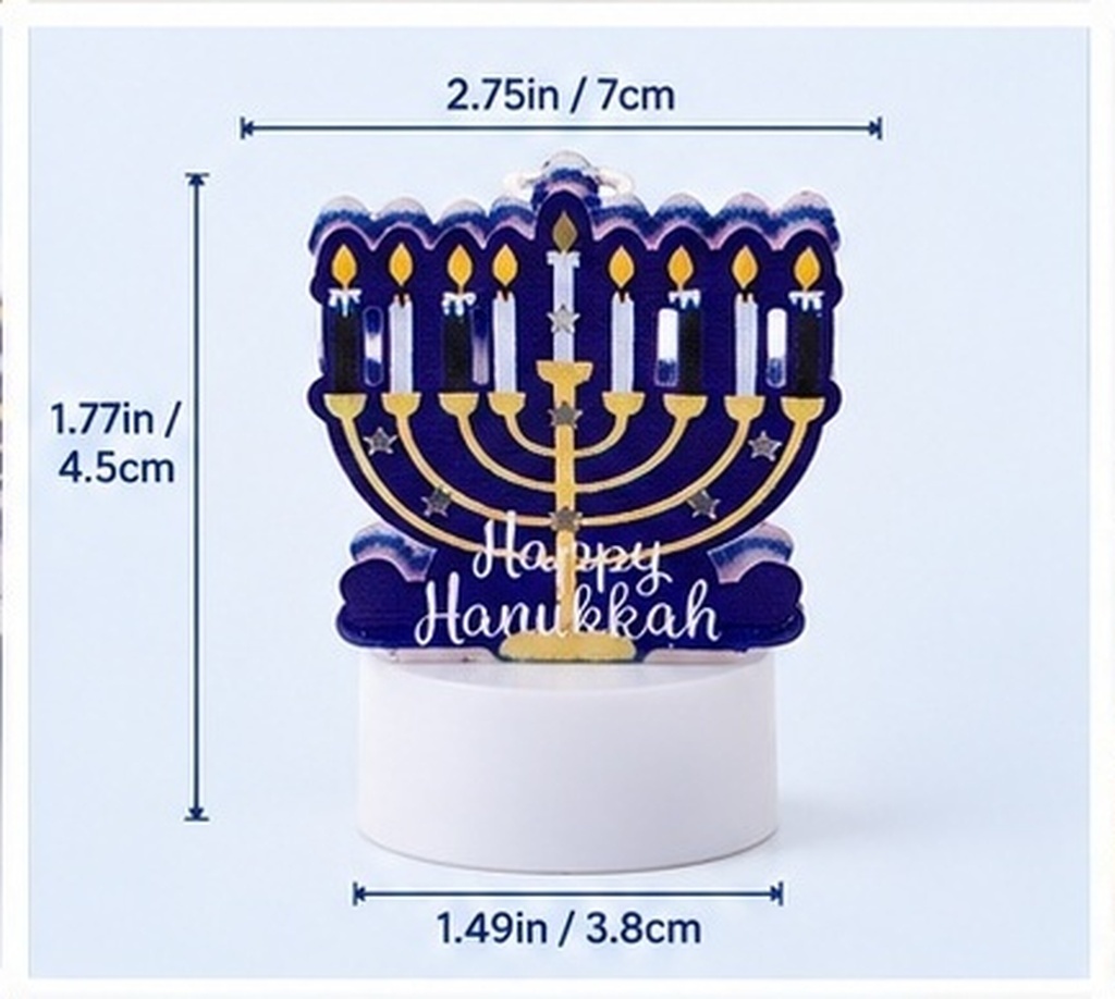 Lilin Hanukkah LED Tanpa Api B - Paraffin Wax ulasan dan harga