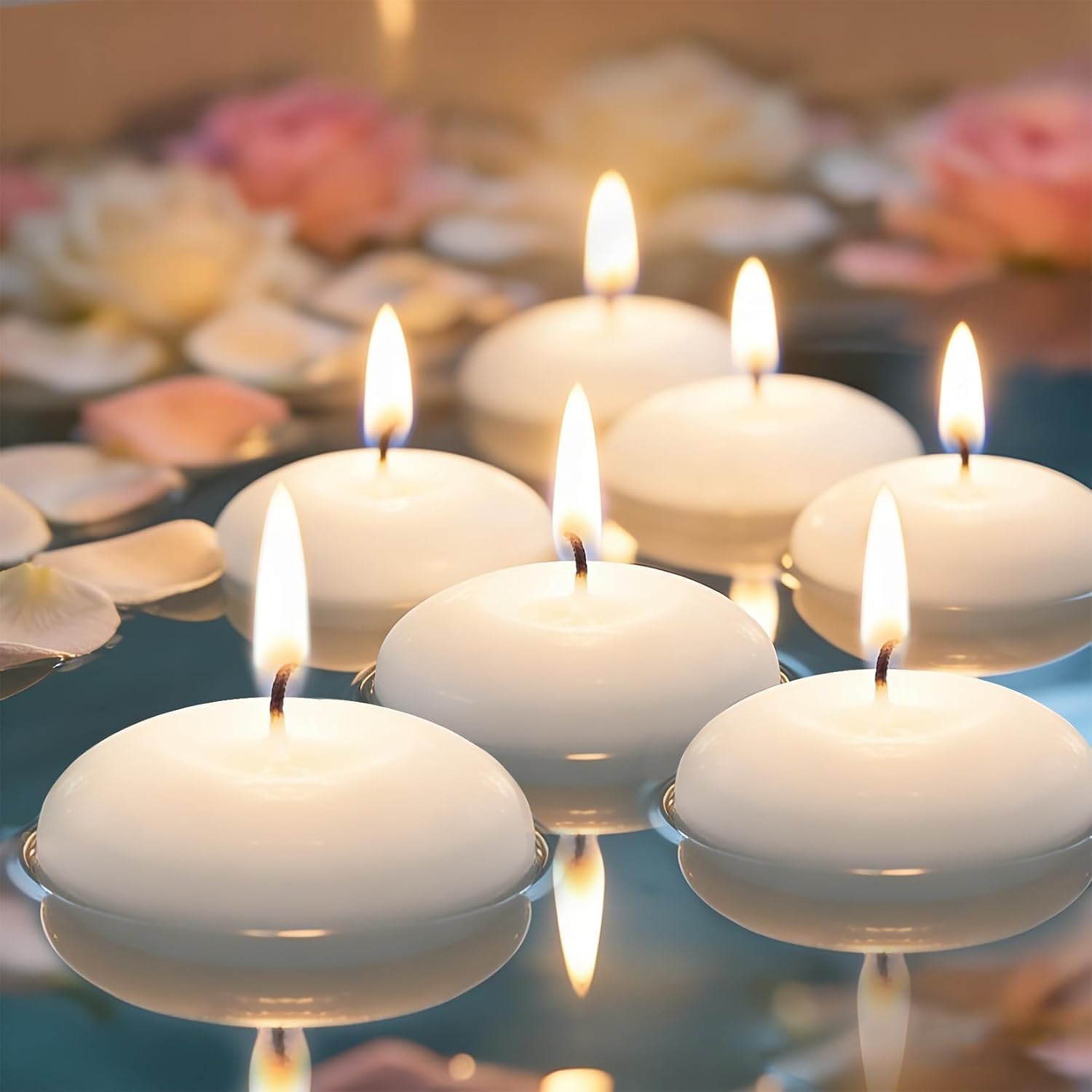 20 buah lilin apung tanpa pewa - Paraffin Wax ulasan dan harga