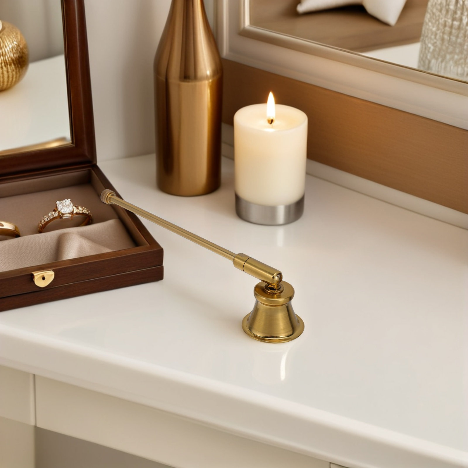 Pemadam Lilin Logam Gaya Retro - Candle Wick ulasan dan harga