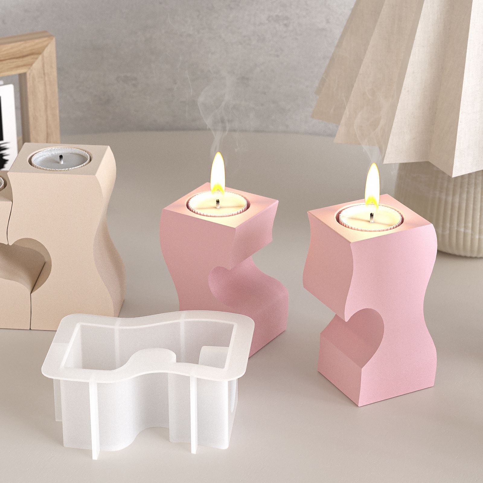 S Cetakan Silikon Lilin Hati D - Candle Molds ulasan dan harga