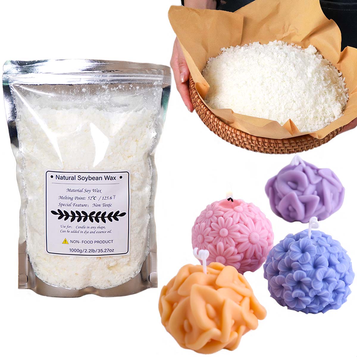 100/250/500/1000G Serpihan Lil - Candle Making Kit ulasan dan harga