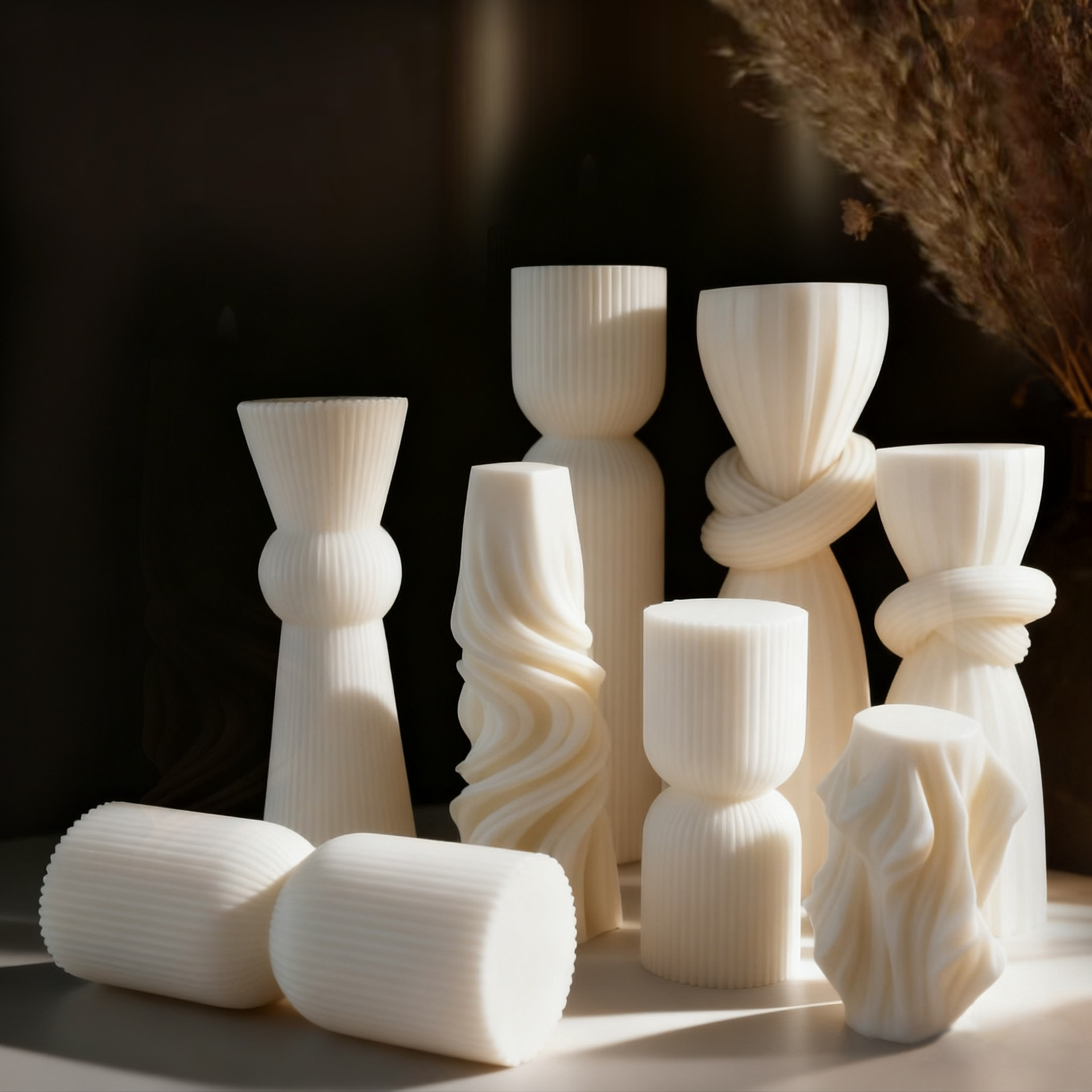 Lilin Aroma Putih Minimalis No - Silk Candle ulasan dan harga