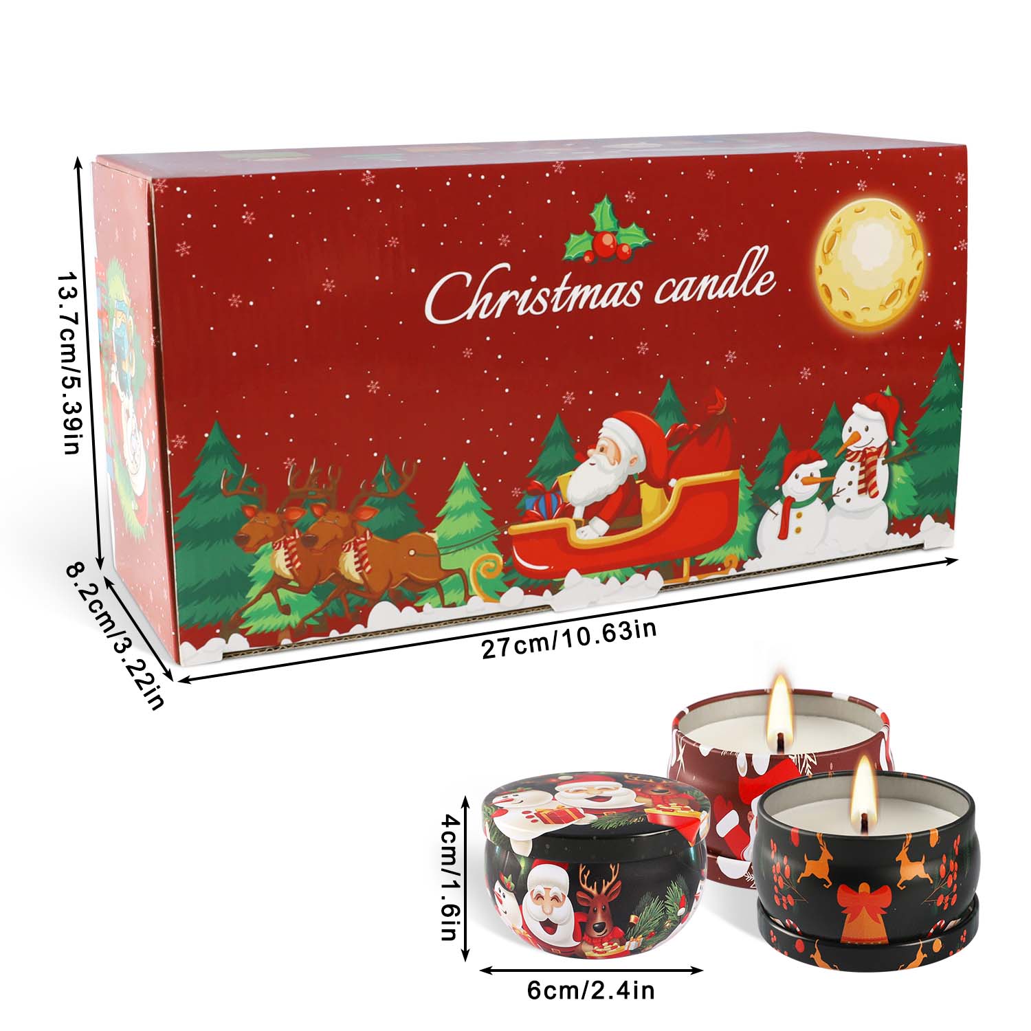 Set Lilin Aroma Natal 16-Poton - Soy Wax ulasan dan harga
