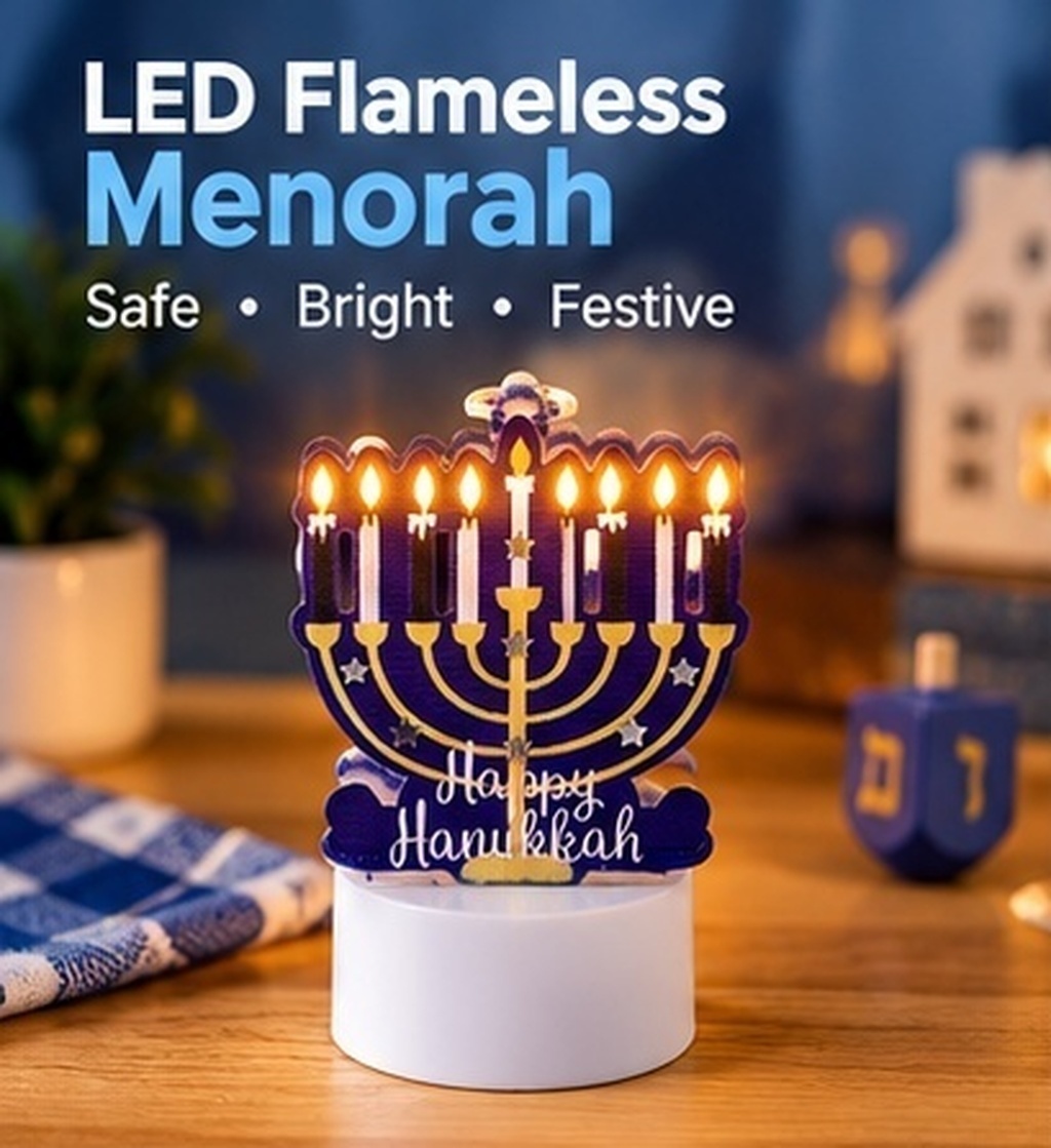 Lampu Hanukkah LED Tanpa Api B - Paraffin Wax ulasan dan harga