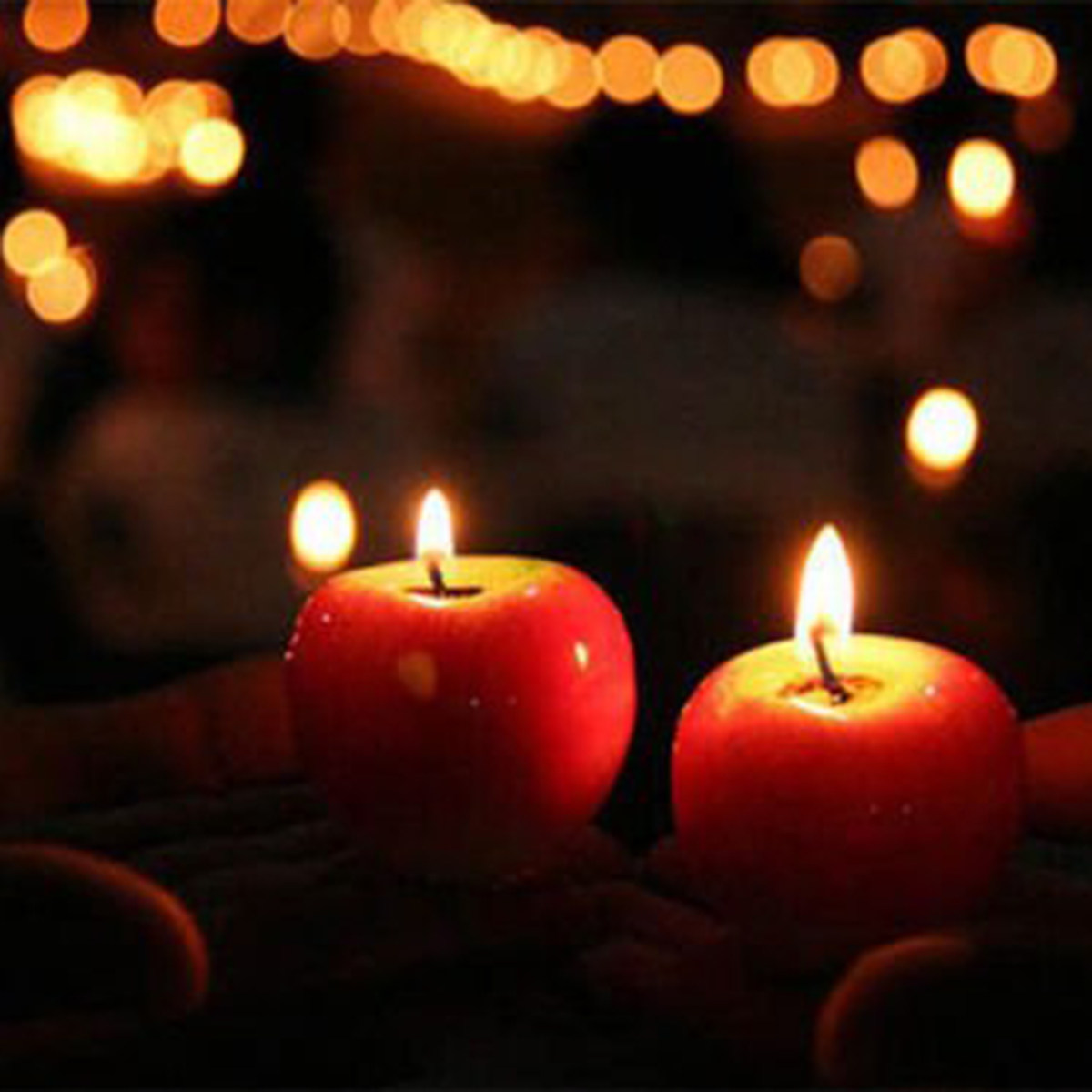 Lilin berbentuk apel dengan ta - Soy Wax ulasan dan harga