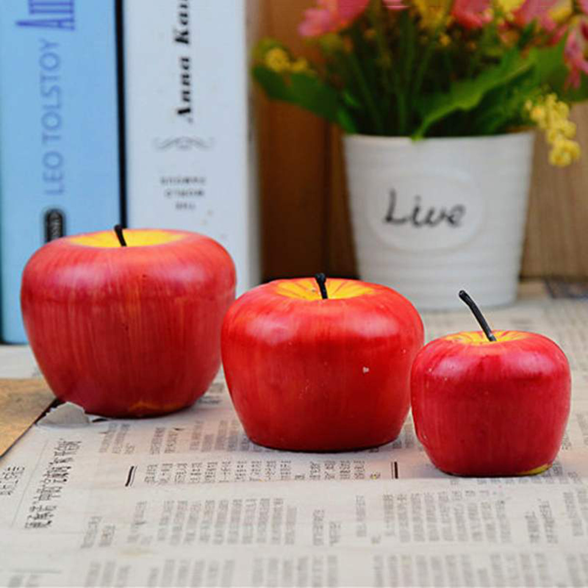 Lilin berbentuk apel dengan ta - Soy Wax ulasan dan harga