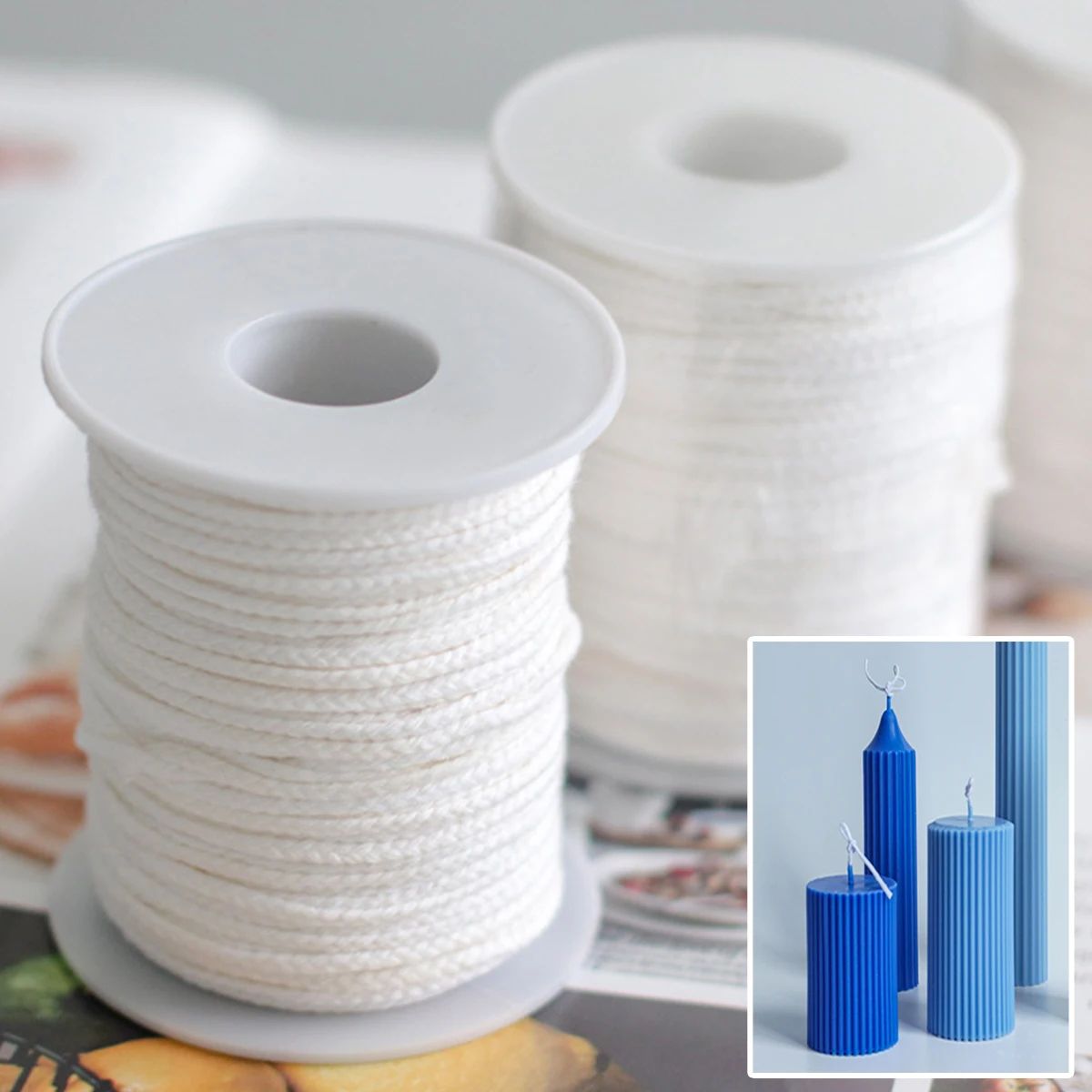 61 Meter/Roll Sumbu Lilin Puti - Candle Wax Scale ulasan dan harga